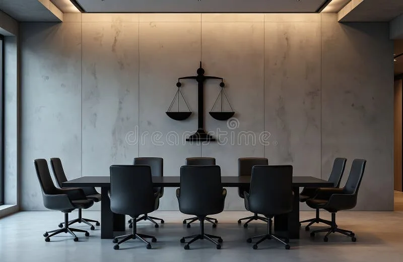 律所会议室背景，象征专业与严谨